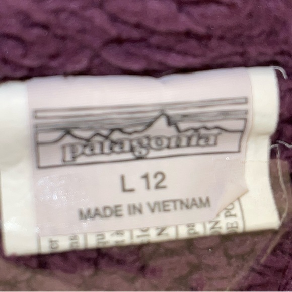 Patagonia Kids Reversible Sherpa Zip Up Jacket Size L - Picture 6 of 9